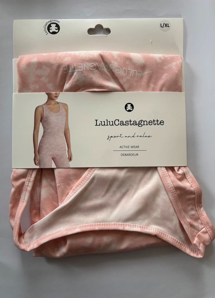 Débardeur de sport rose Lulu castagnette L/XL