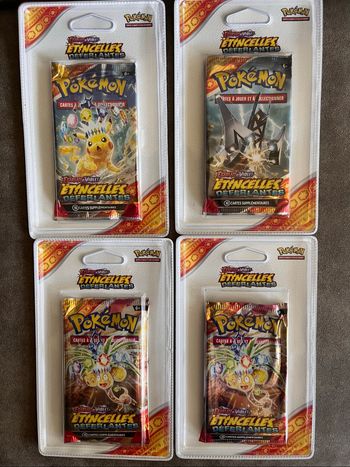 4 Booster Blister Pokemon Etincelles Deferlantes
