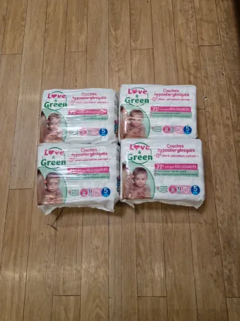 160 couches Love and Green taille 5