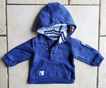 Pull sweat à capuche 3 mois garçon tape à l'oeil 