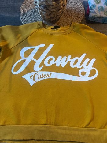 Sweat, Jennyfer, taille L couleur moutarde