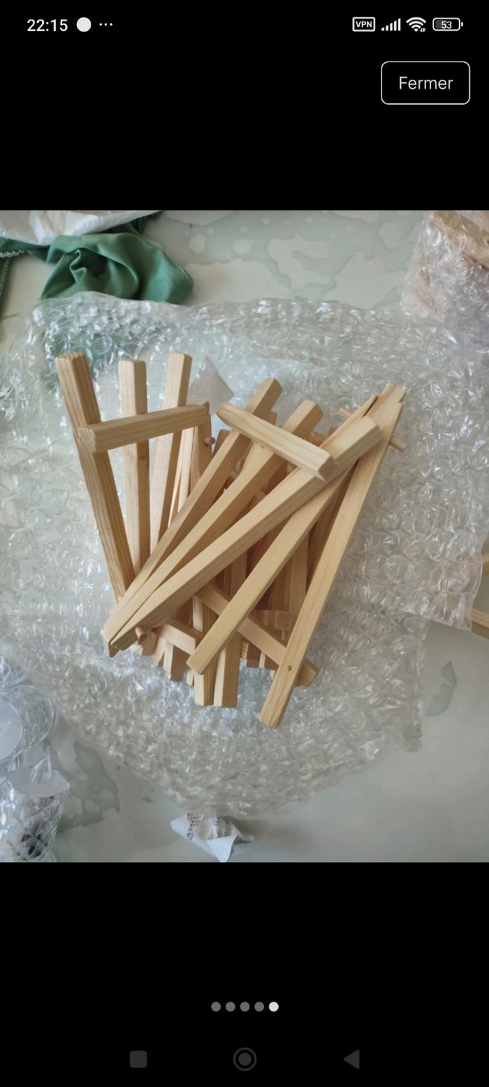 Petit chevalet de table en bois