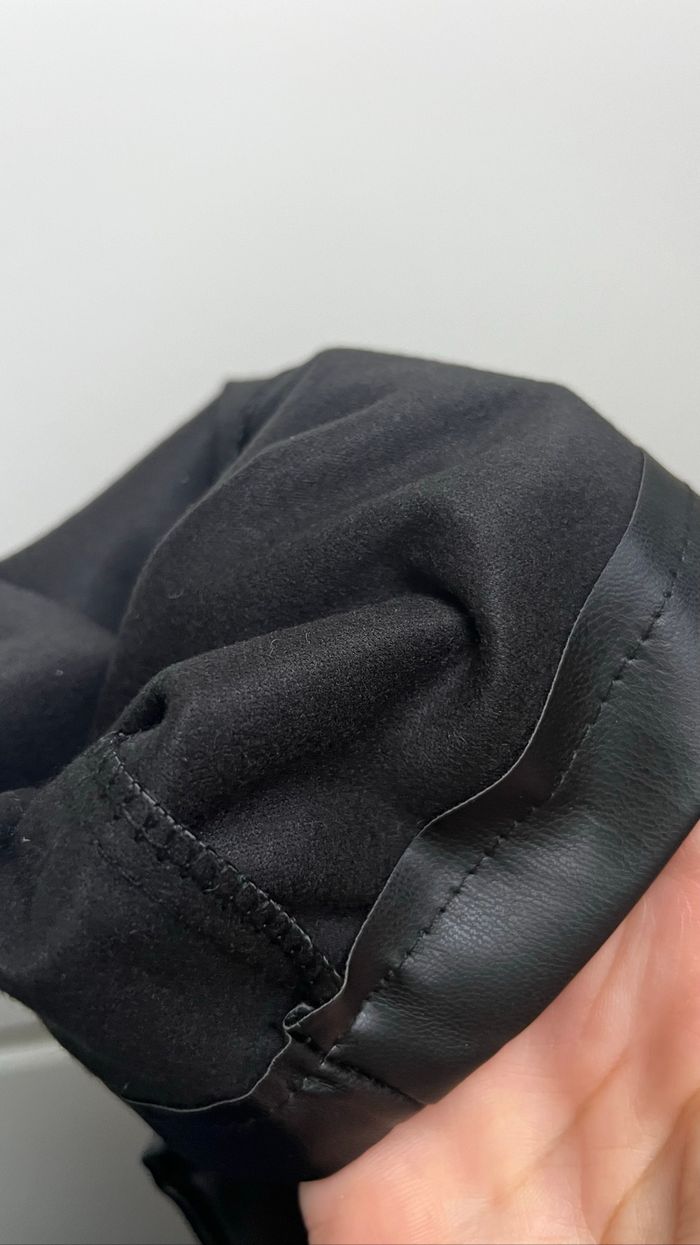 Pantalon noir taille haute cuir synthétique taille S - photo numéro 5