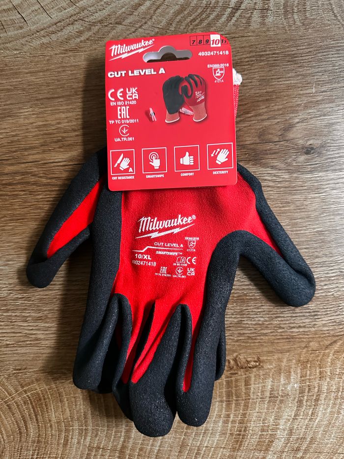 Gants travaux Milwaukee t10