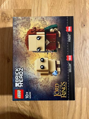 Lego 40630 NEUF et scellé - Brickheadz - Frodon et gollum- Le Seigneur des Anneaux
