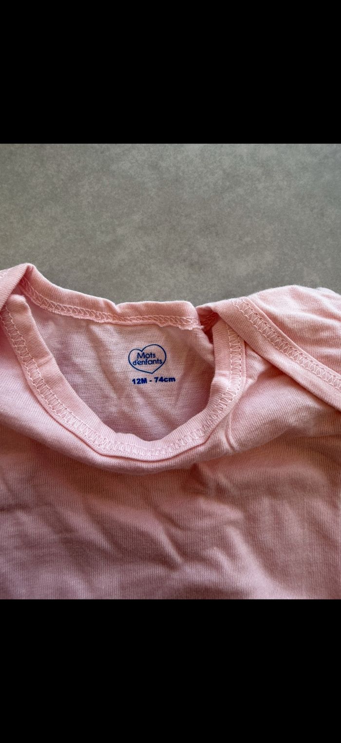 Lot de 5 bodys fille 12 mois - photo numéro 6