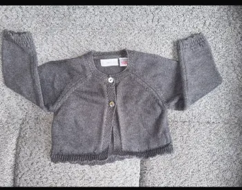 Gilet cardigan chaud laine gris MANGO