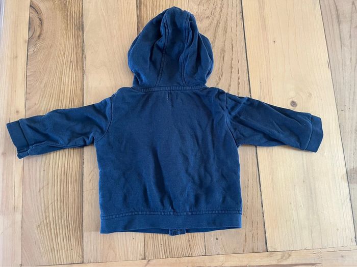 Gilet bleu marine à capuche – 18 mois – Mots d’Enfants - photo numéro 2