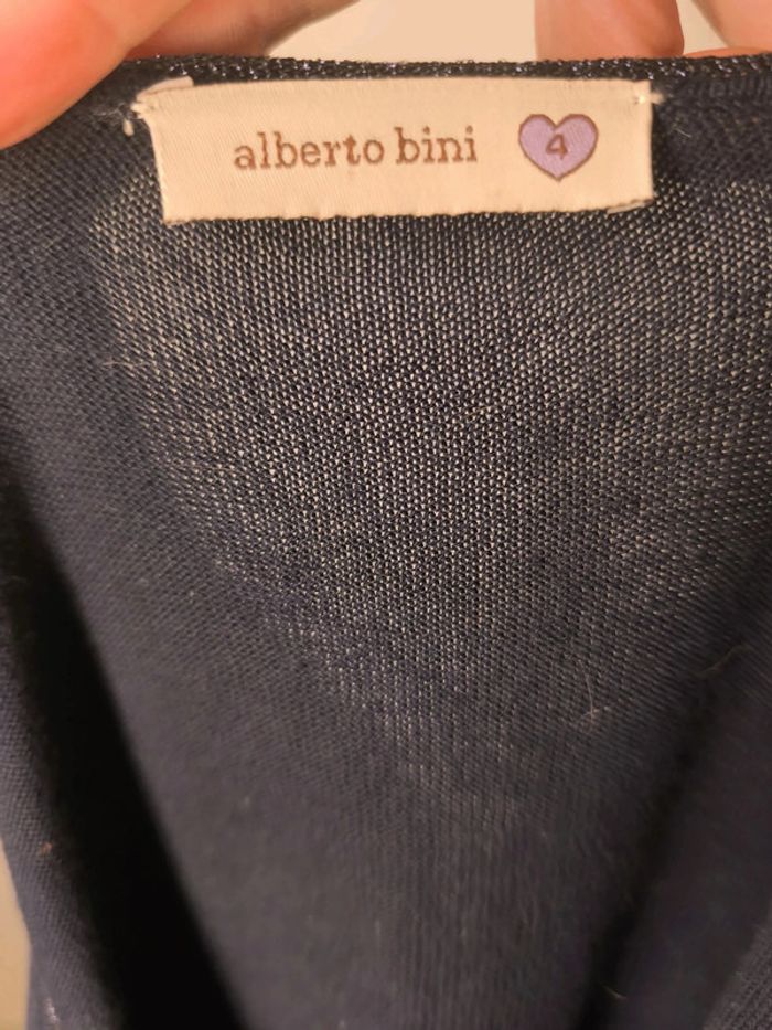 T-shirt Alberto Bini Femme Taille 4 Bleu Foncé - photo numéro 5