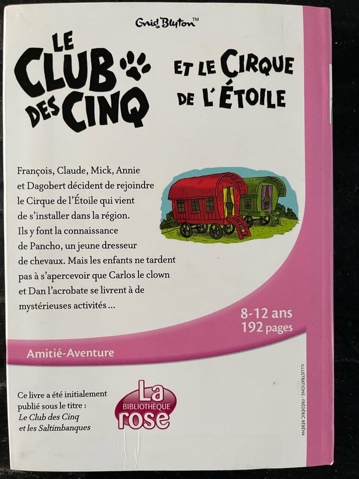 Livre Le club des cinq et le cirque de l’étoile de Enid Blyton - photo numéro 2