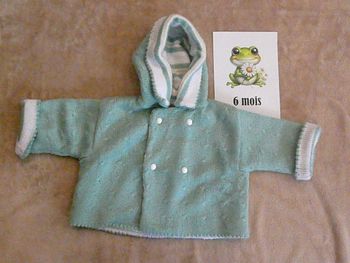 Manteau réversible 6 mois