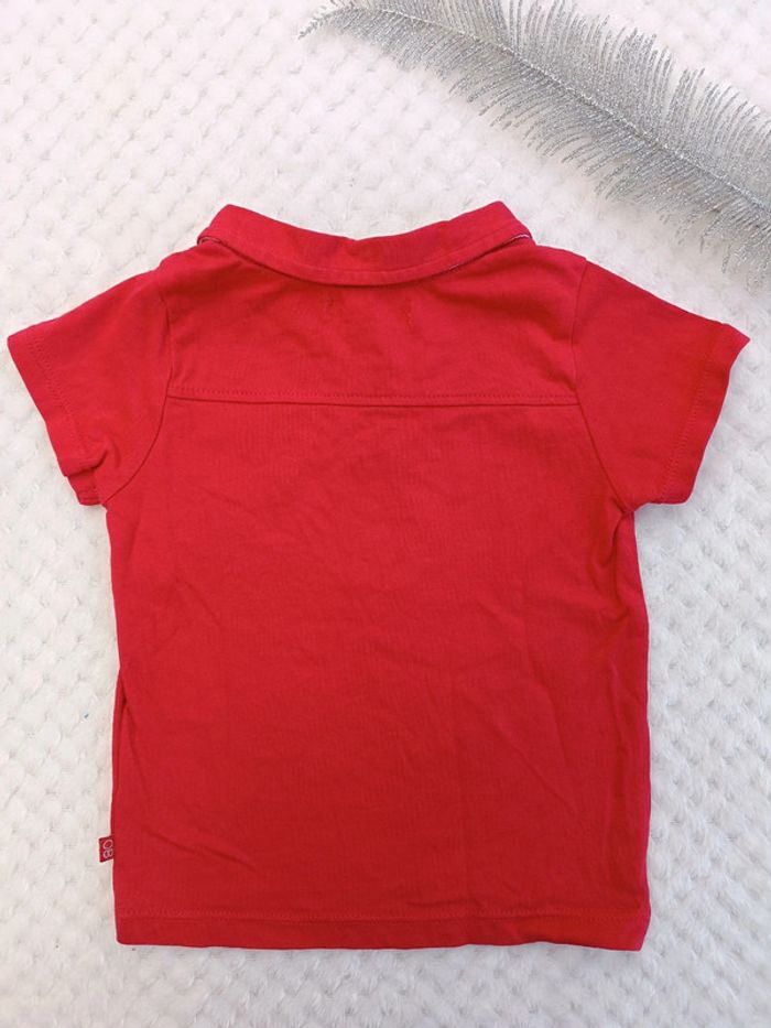 🔸T-shirt rouge manches courtes – Obaïbi – 6 mois🔸 - photo numéro 5