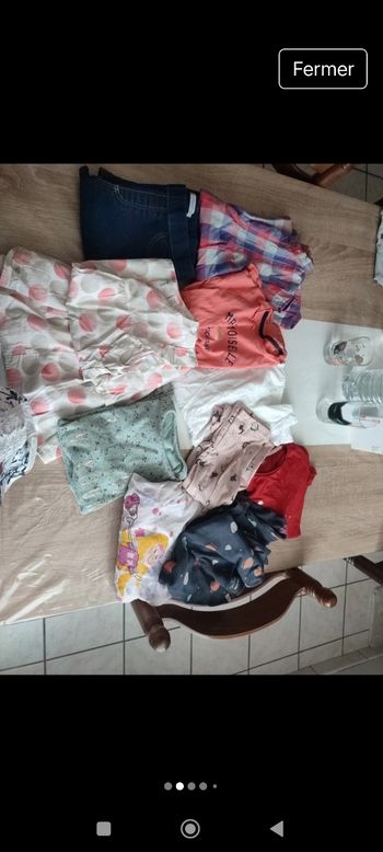 Lot vêtements fille