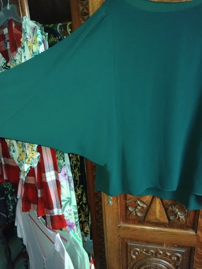 Blouse doublée manches en voile - photo numéro 3