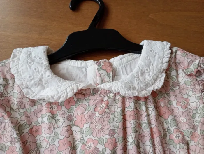 Robe champêtre/ broderie anglaise/ bébé/ 24 mois - photo numéro 3