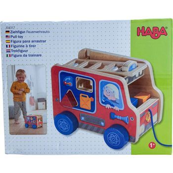 Haba Camion de pompiers à tirer