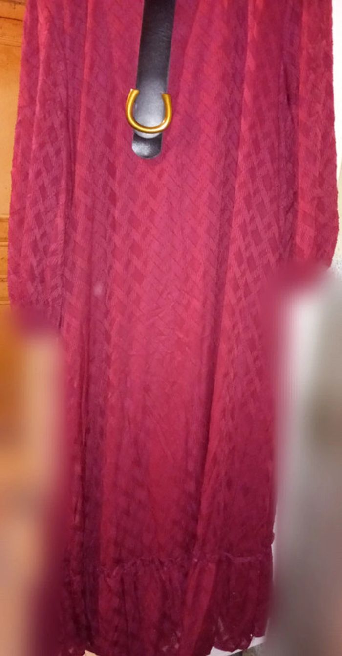 Robe rouge style vintage