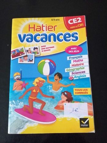 cahier de vacances hatier ce2