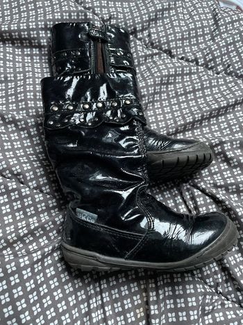 Bottes cuir fille T 24