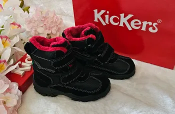 Bottes Bottines Cuir Scratch Fourrées Waterproof Kickers T25