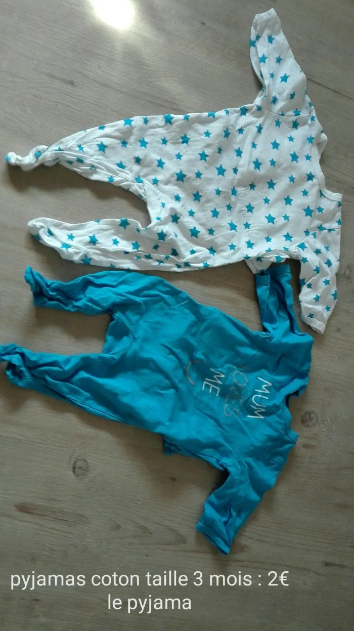 Lot de bodies bébé 6 mois