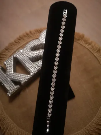 Bracelet brillant argenté