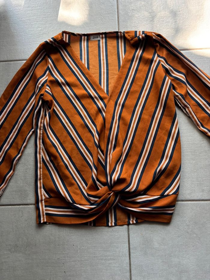 🌟 Haut à rayures croisé - Pimkie - Taille XS 🌟 - photo numéro 2