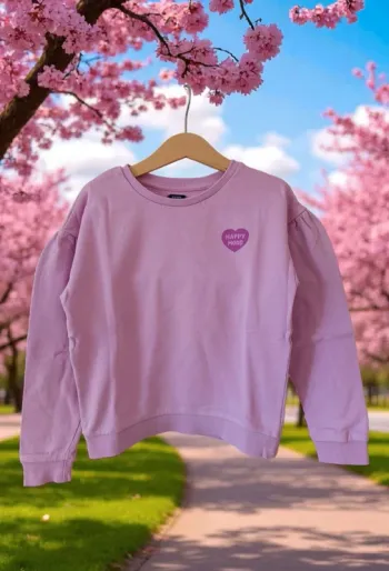 Sweat rose lilas 8 ans