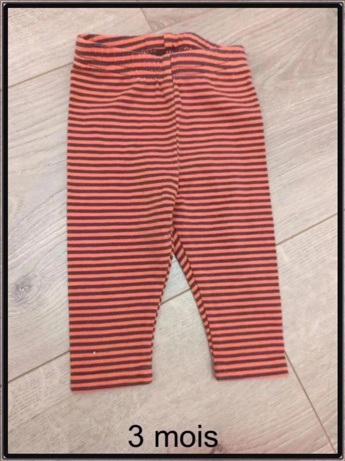 Lot de 2 leggings 3 mois - photo numéro 4