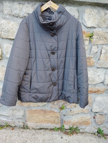 Veste matelassée marron femme