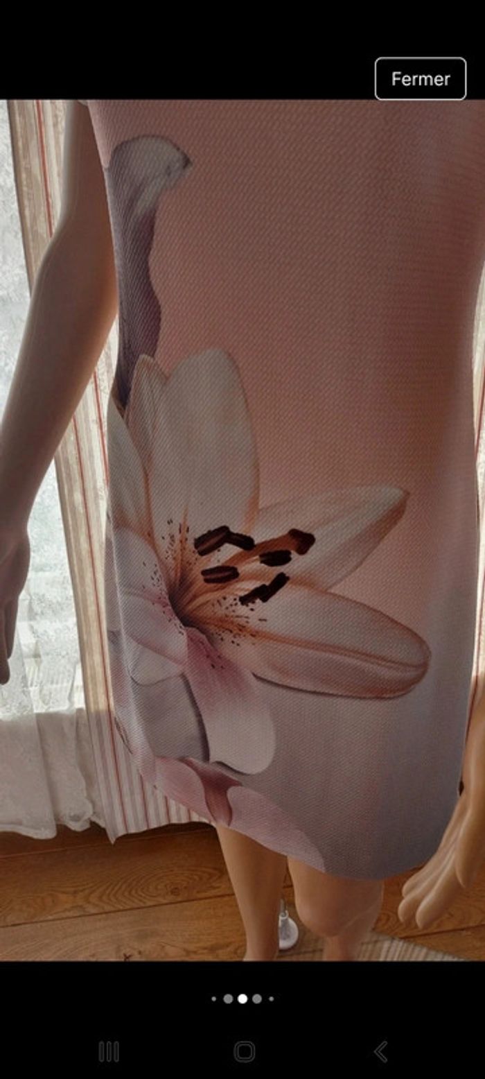Robe Batida fond rose taille 1 (36) - photo numéro 8