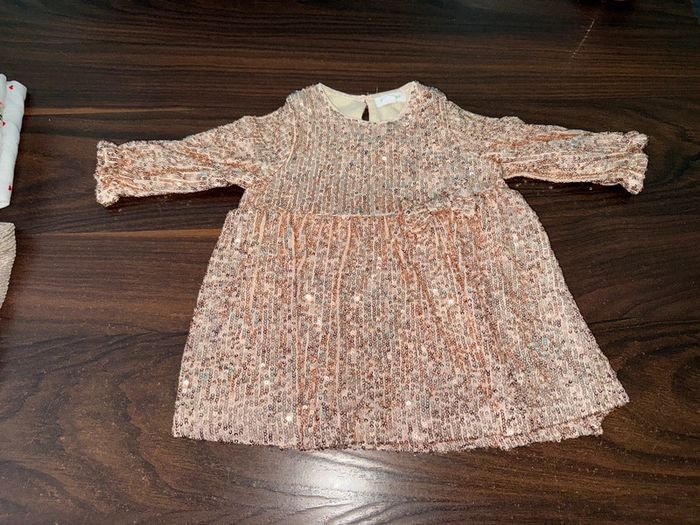 Robe manches longues à sequins