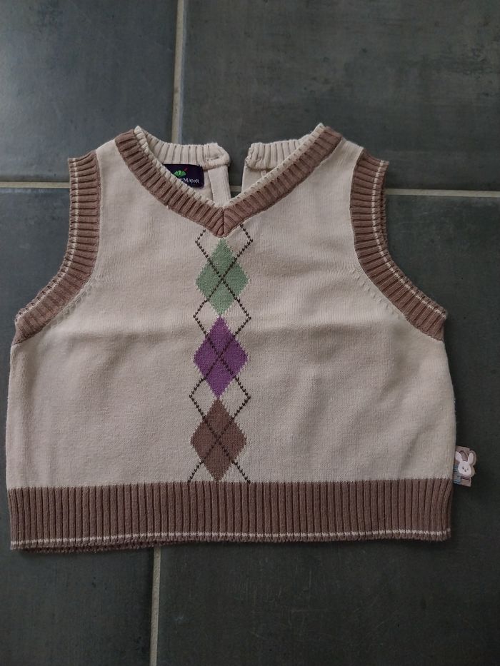 Pull sans manches SERGENT MAJOR - 12 mois