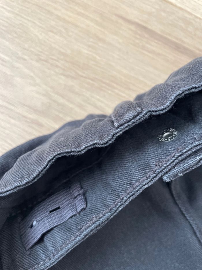 Pantalon large neuf tencel 4 ans gris anthracite - photo numéro 4