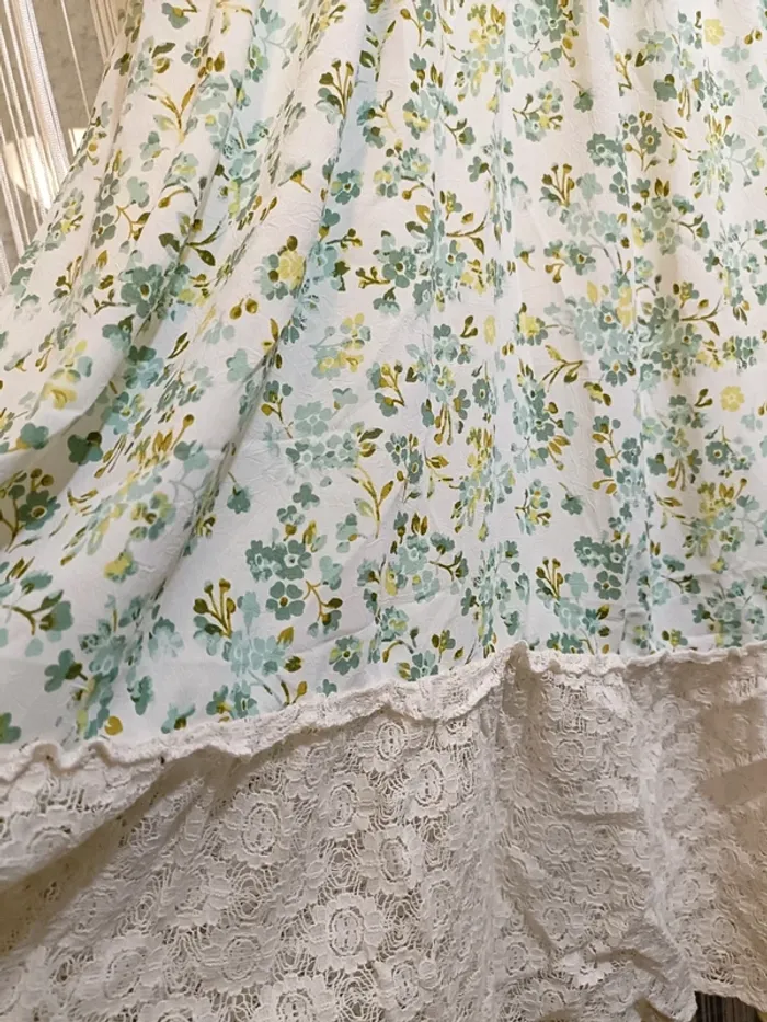 Robe verte été a dentelles - photo numéro 9