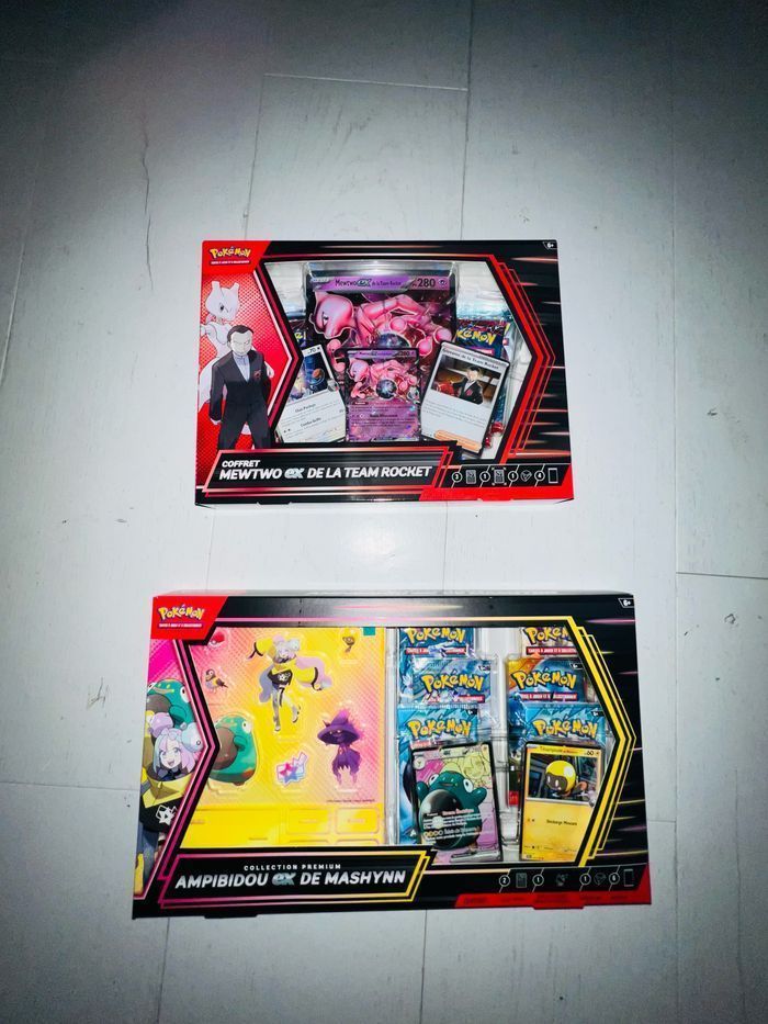 Coffret mewtwo ex et coffret ampibidou