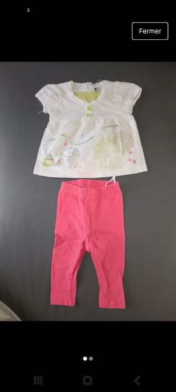 Ensemble fille 3 mois