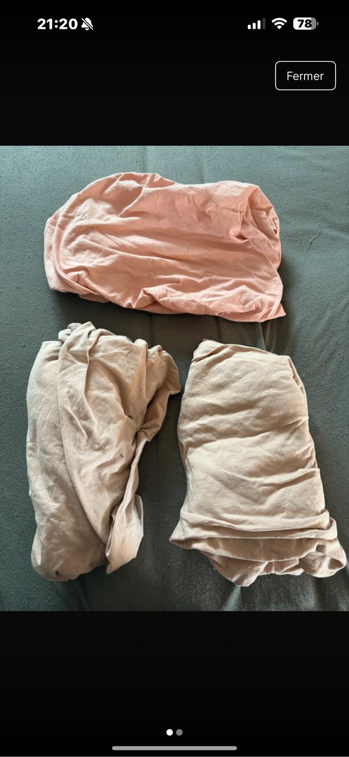 Lot de drap housse - photo numéro 2