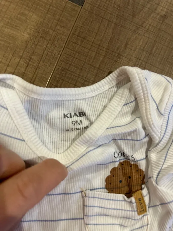 Body manches longues bébé fille ou garçon, 9 mois - photo numéro 2