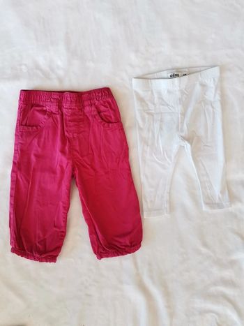 Lot pantalon et legging fille 6 mois