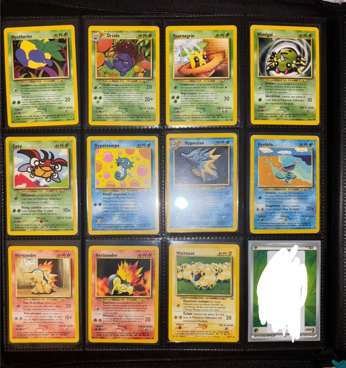 Lot de 22 cartes Pokémon Neo Genesis FR