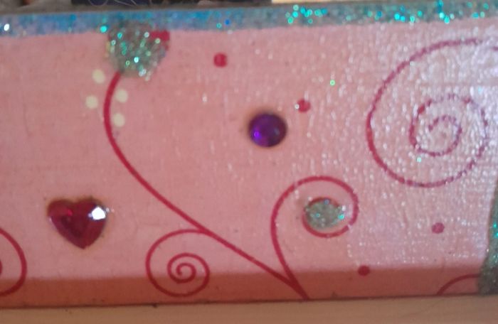 Miroir rose strass et paillettes girls princesse - photo numéro 7