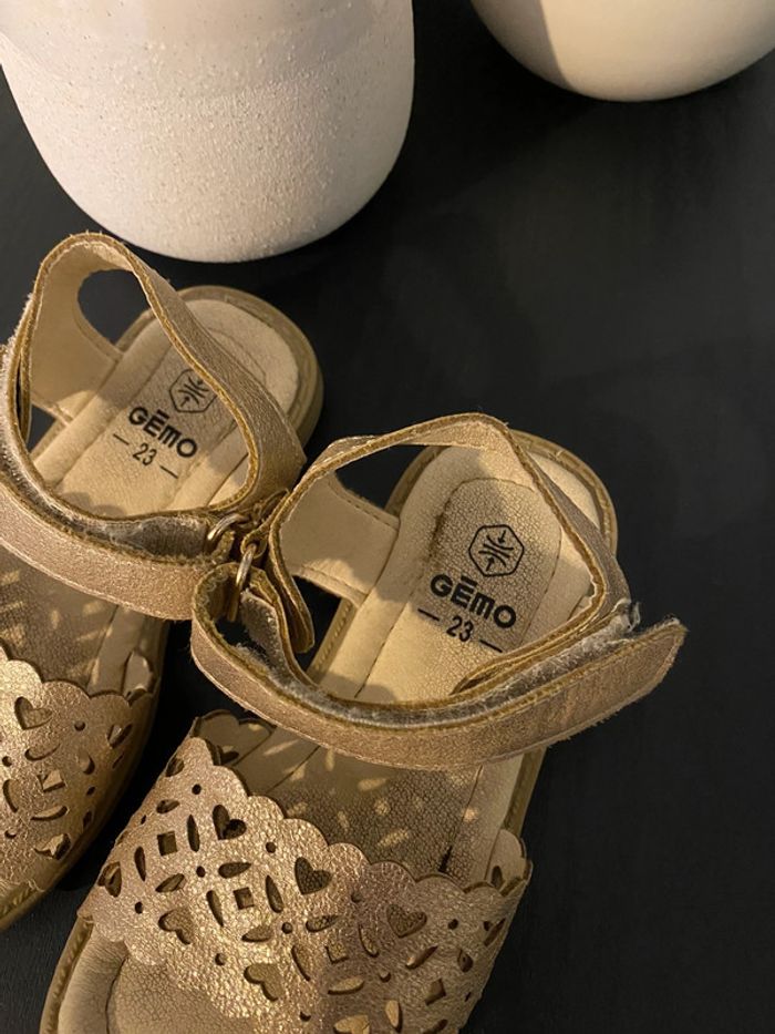 Sandales fille doré Gemo 23 - photo numéro 2