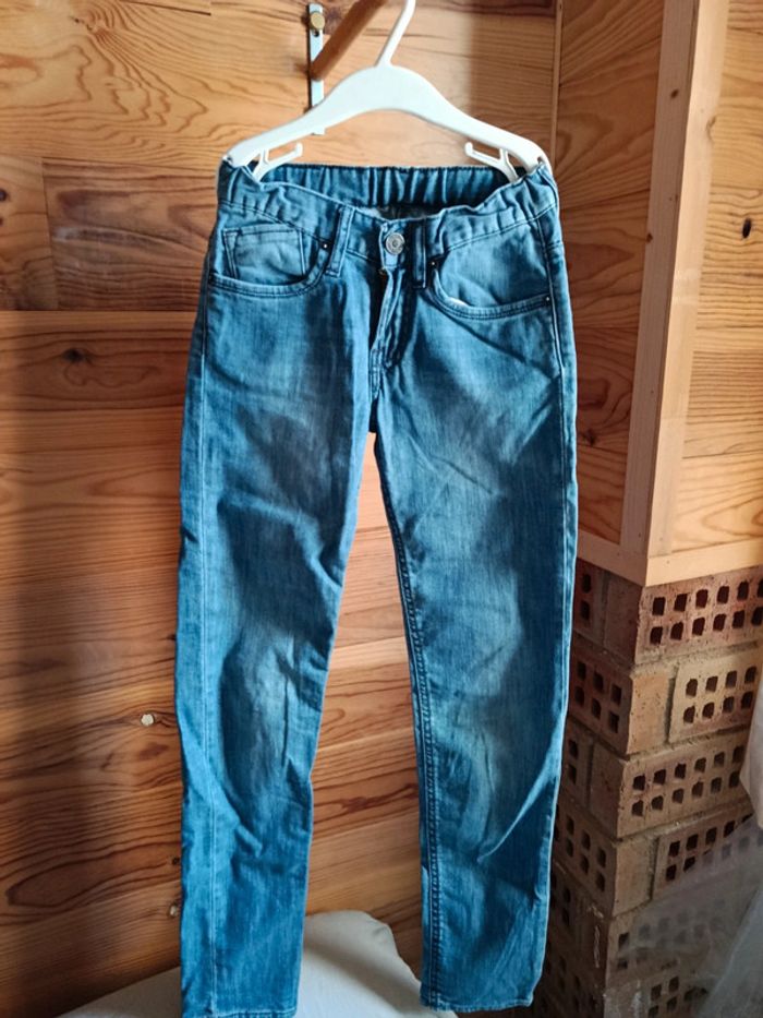 Jean 10 ans denim cerise