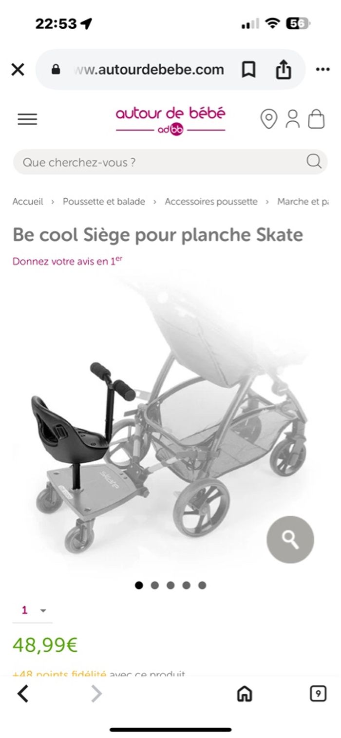 Siège + planche poussette - photo numéro 4