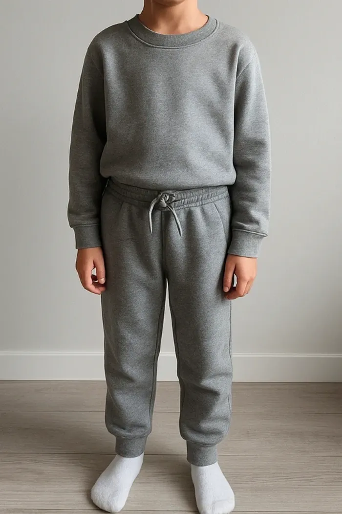 Pantalon de jogging gris garçon - photo numéro 2