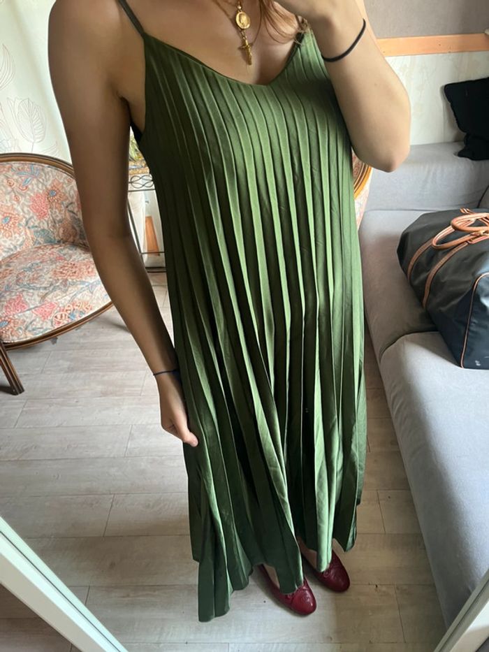 Robe patineuse tulipe verte bohème champêtre western - photo numéro 5