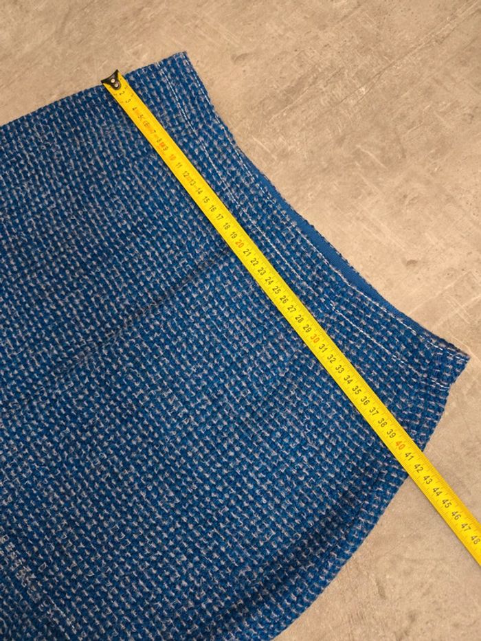Jupe Sandro bleue tweed chic taille 40 L élégante tendance - photo numéro 7