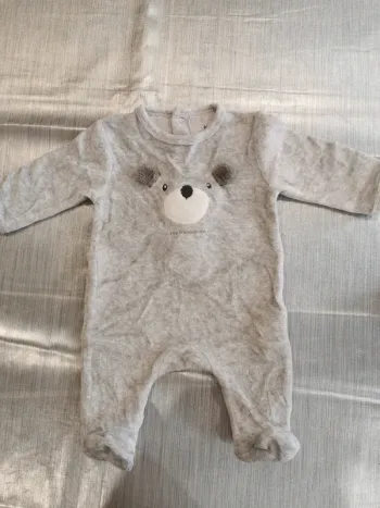 Pyjama velours 1 mois