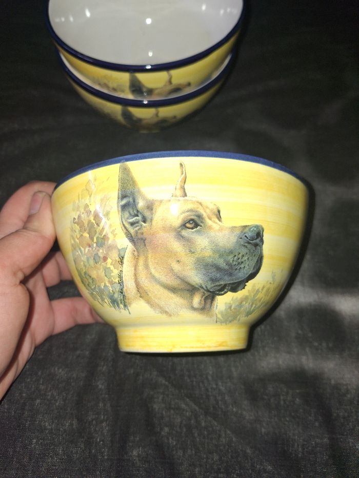 Lot 3 bols motif chien - photo numéro 3